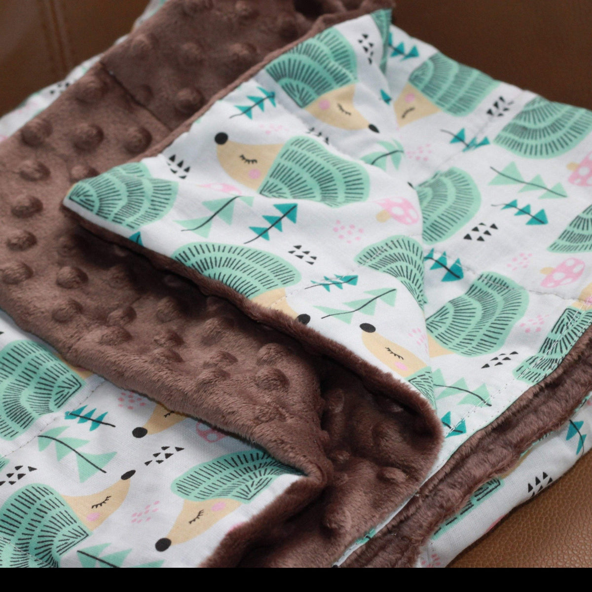 HEDGEHOGS MINKY WEIGHTED BLANKET SENSORY BLANKET