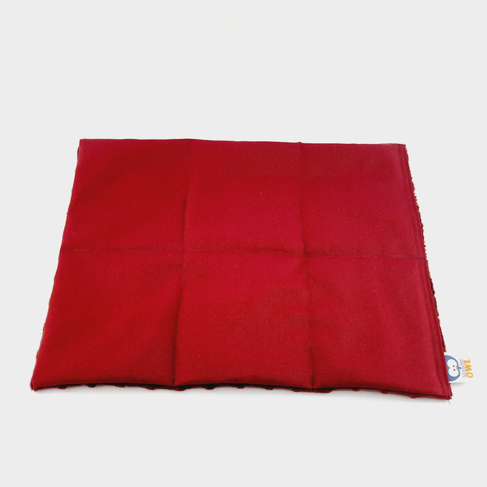 cherry red cotton lap pad