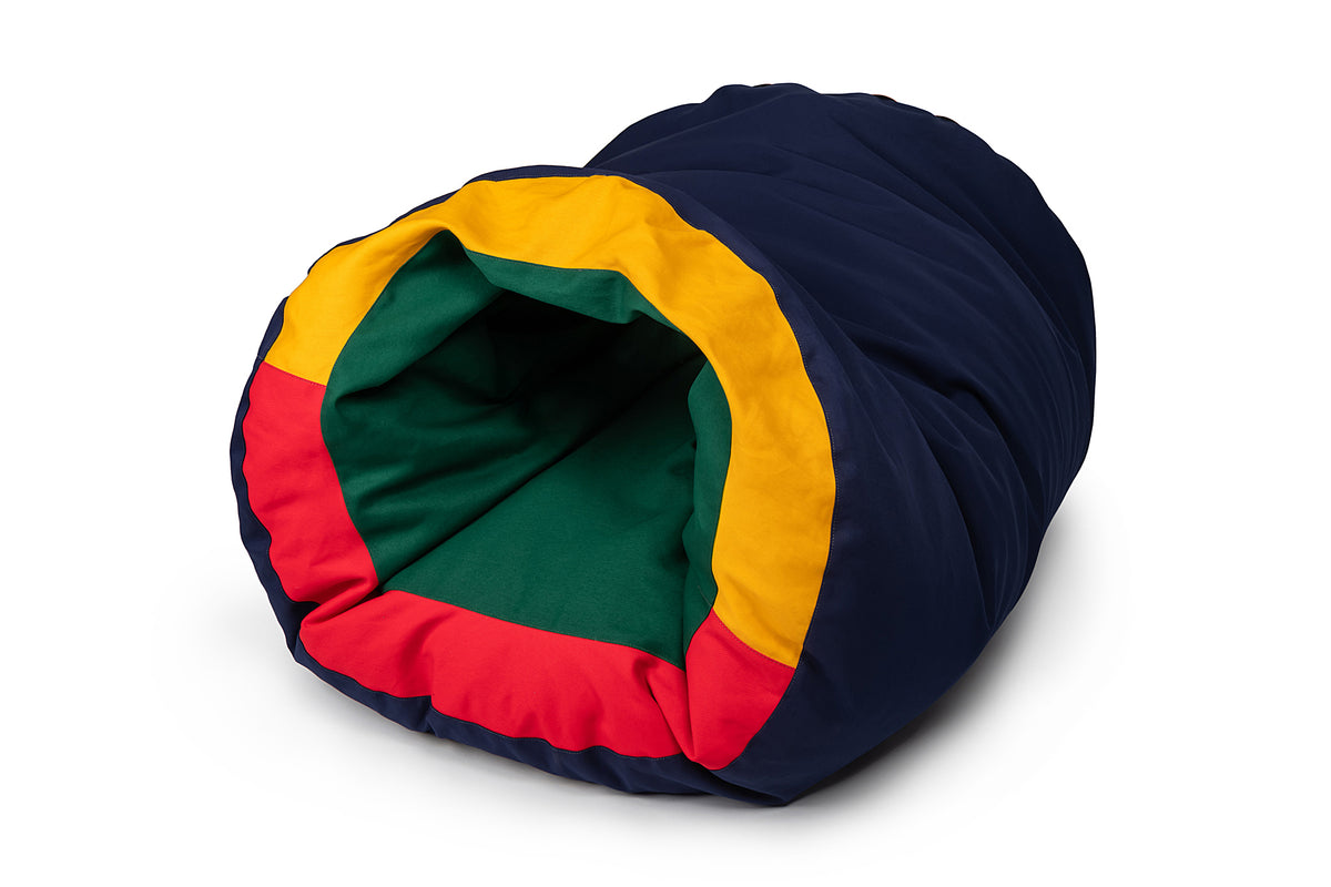 Large Sensory Bean Bag Tunnel Pouf - Removable cover | Sensory Owl