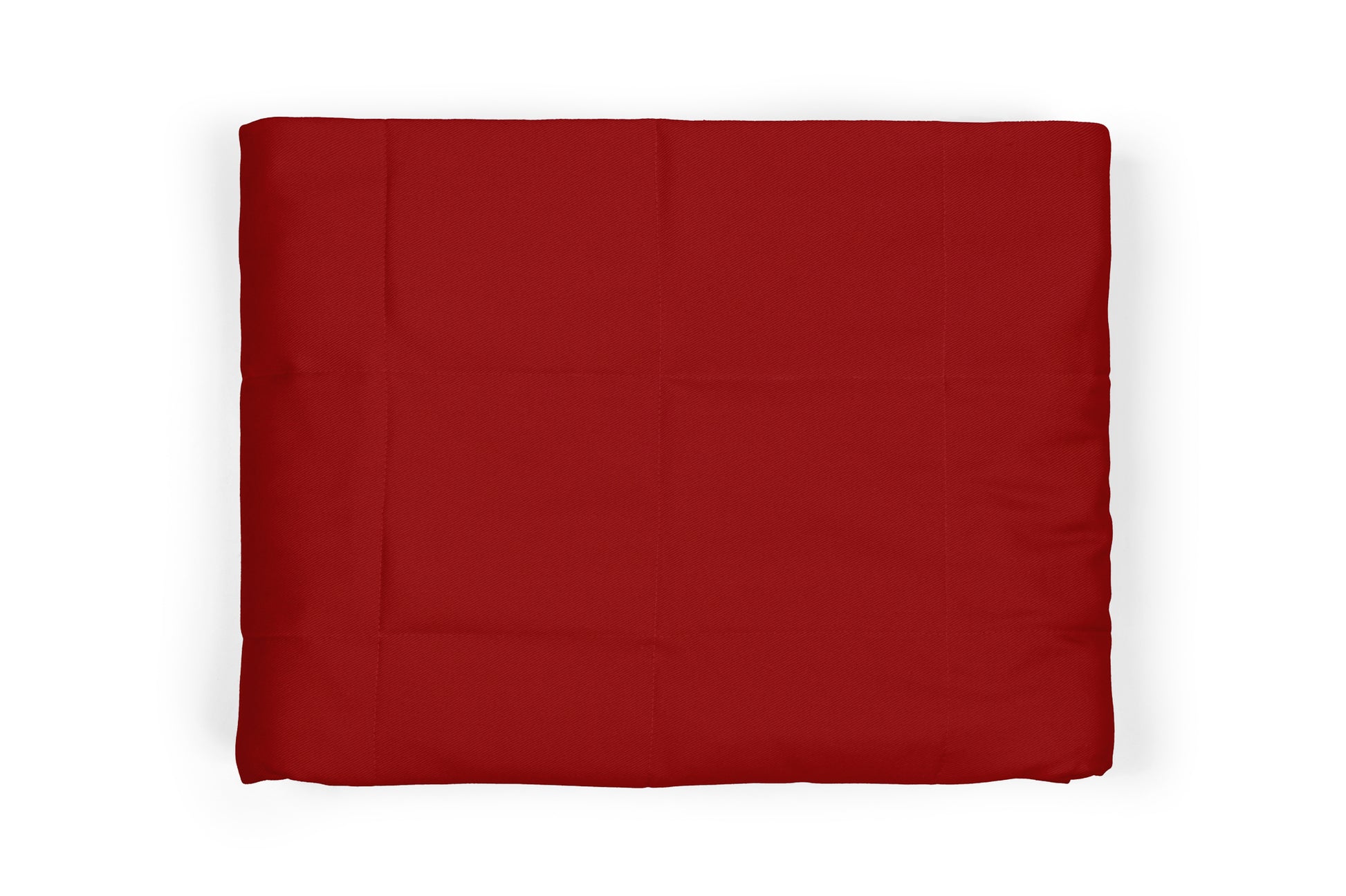 RED COTTON WEIGHTED BLANKET