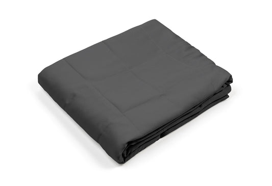 DARK GREY COTTON WEIGHTED BLANKET
