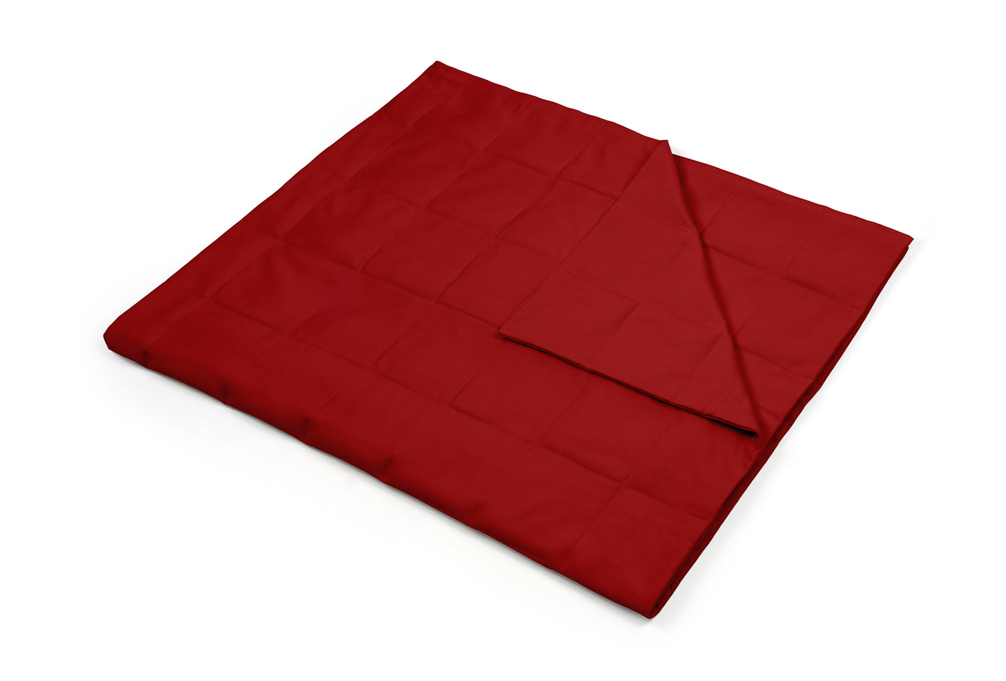 RED COTTON WEIGHTED BLANKET