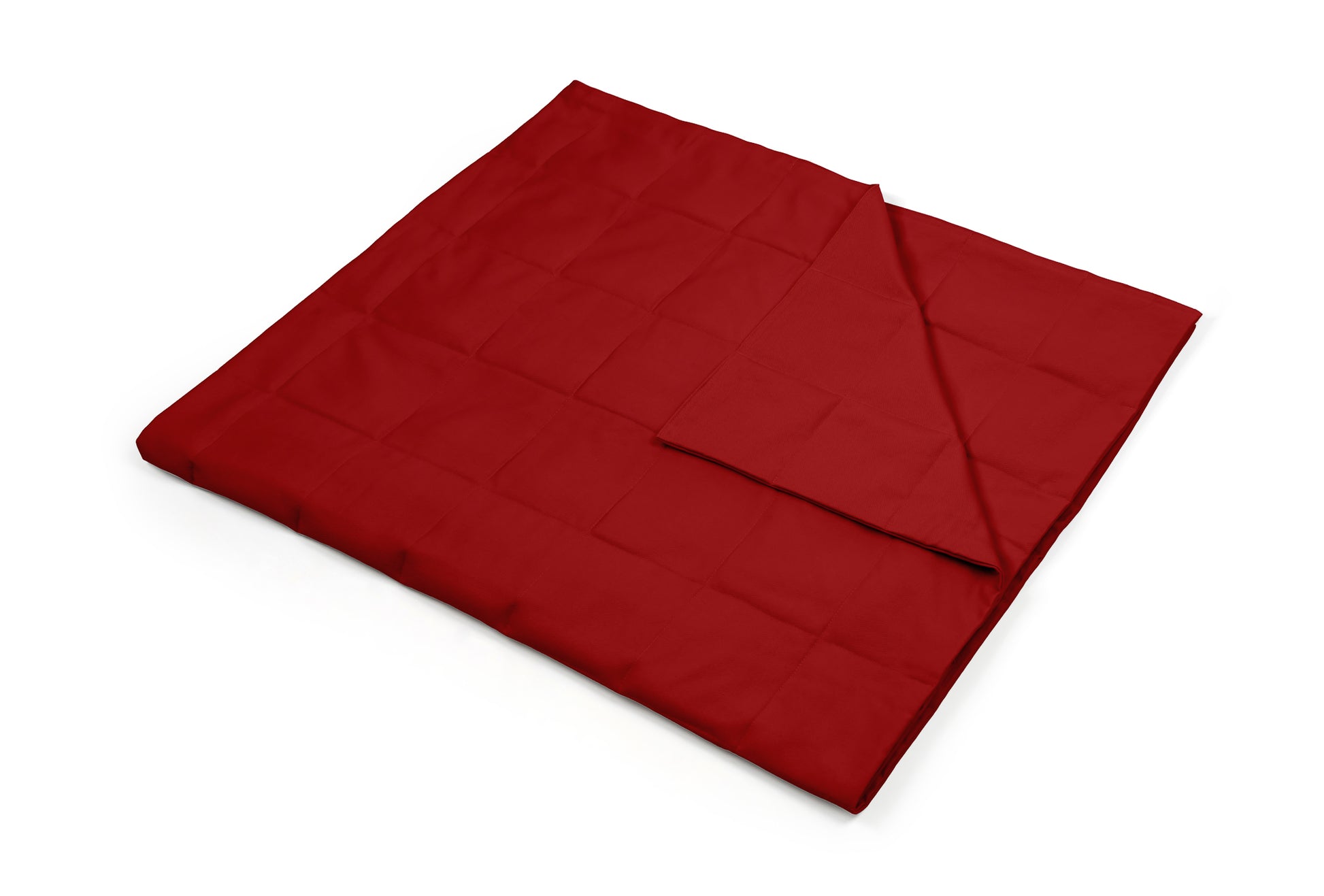 RED COTTON WEIGHTED BLANKET