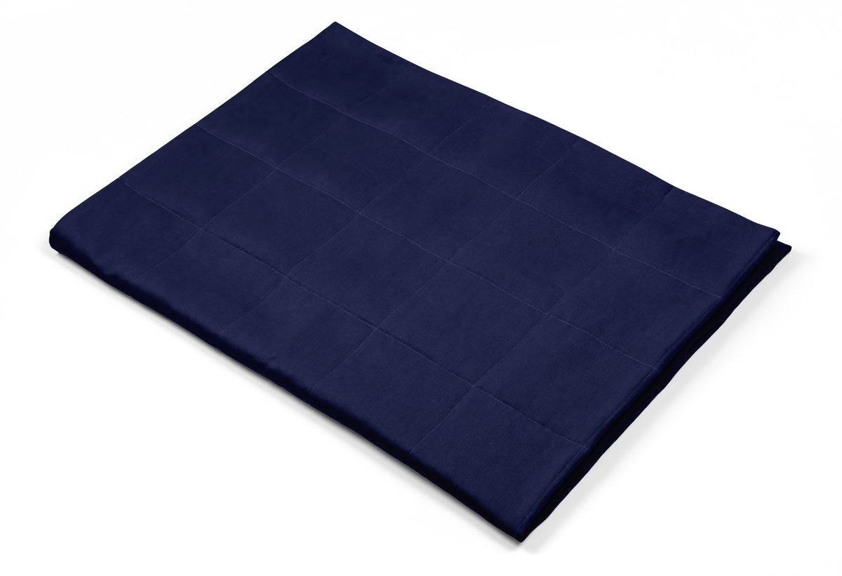 NAVY BLUE COTTON WEIGHTED BLANKET