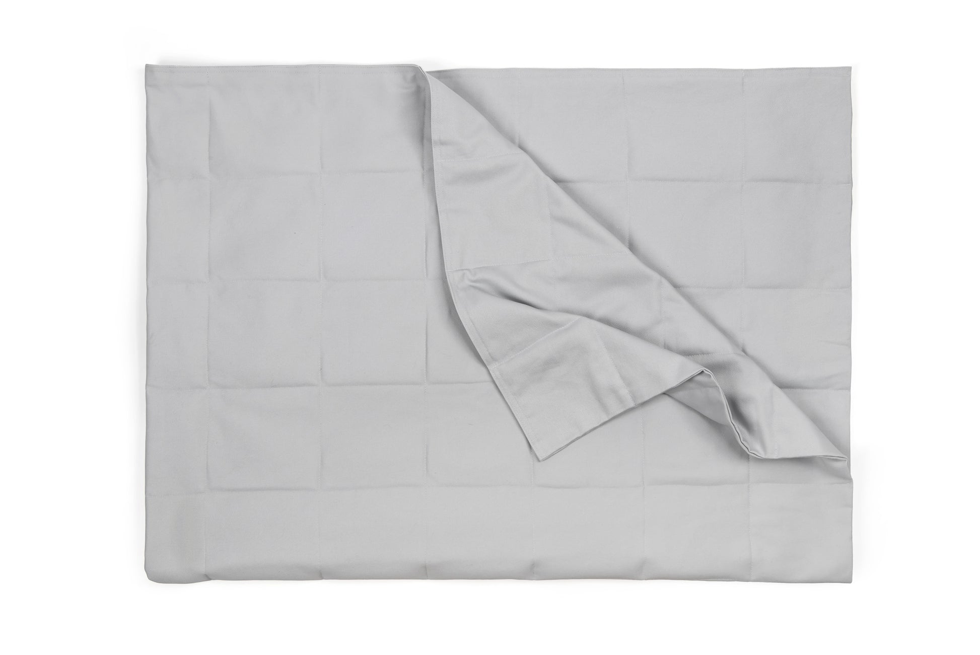 LIGHT GREY COTTON WEIGHTED BLANKET