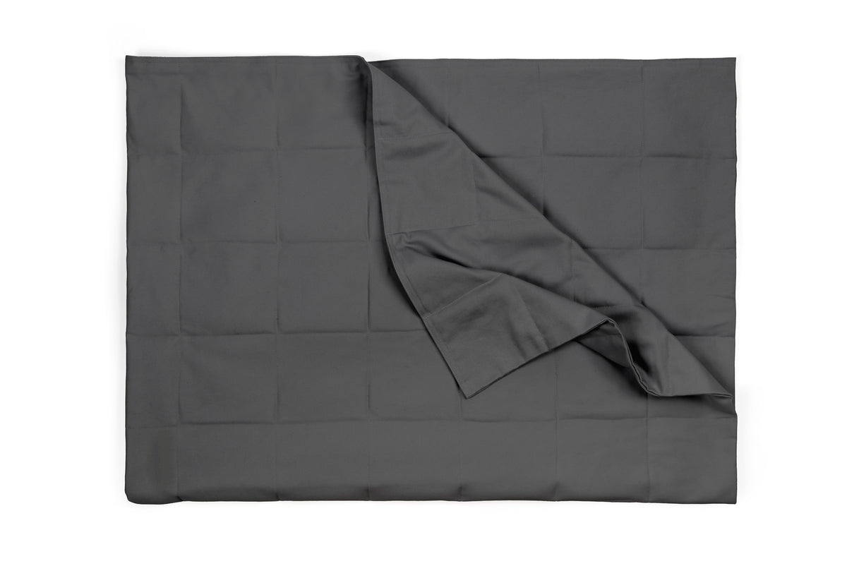 DARK GREY COTTON WEIGHTED BLANKET