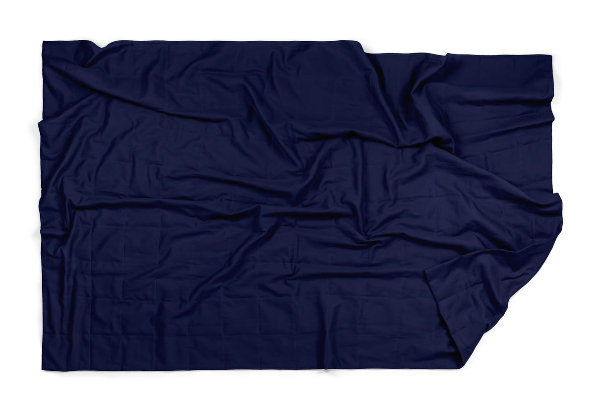 NAVY BLUE COTTON WEIGHTED BLANKET