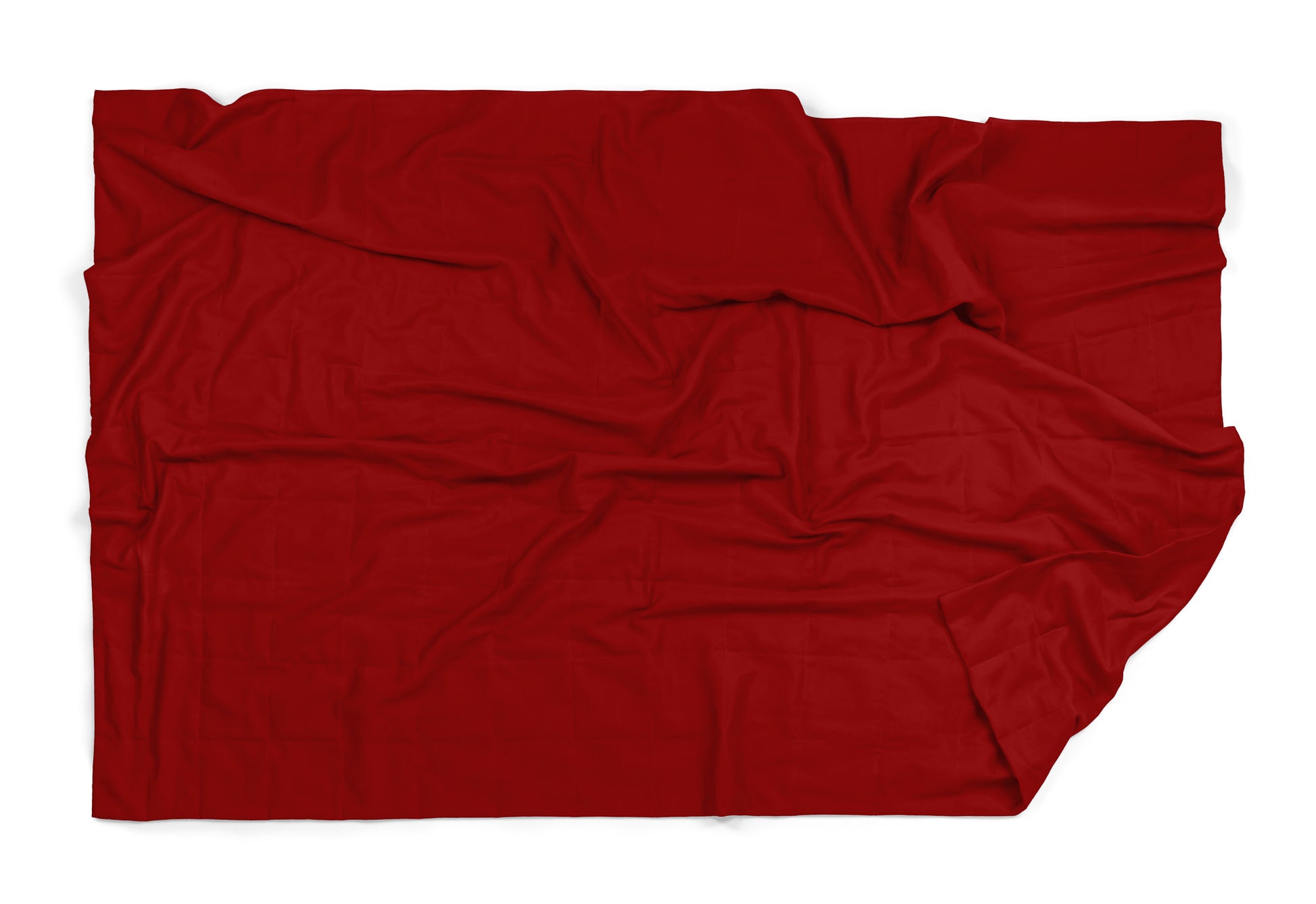 RED COTTON WEIGHTED BLANKET