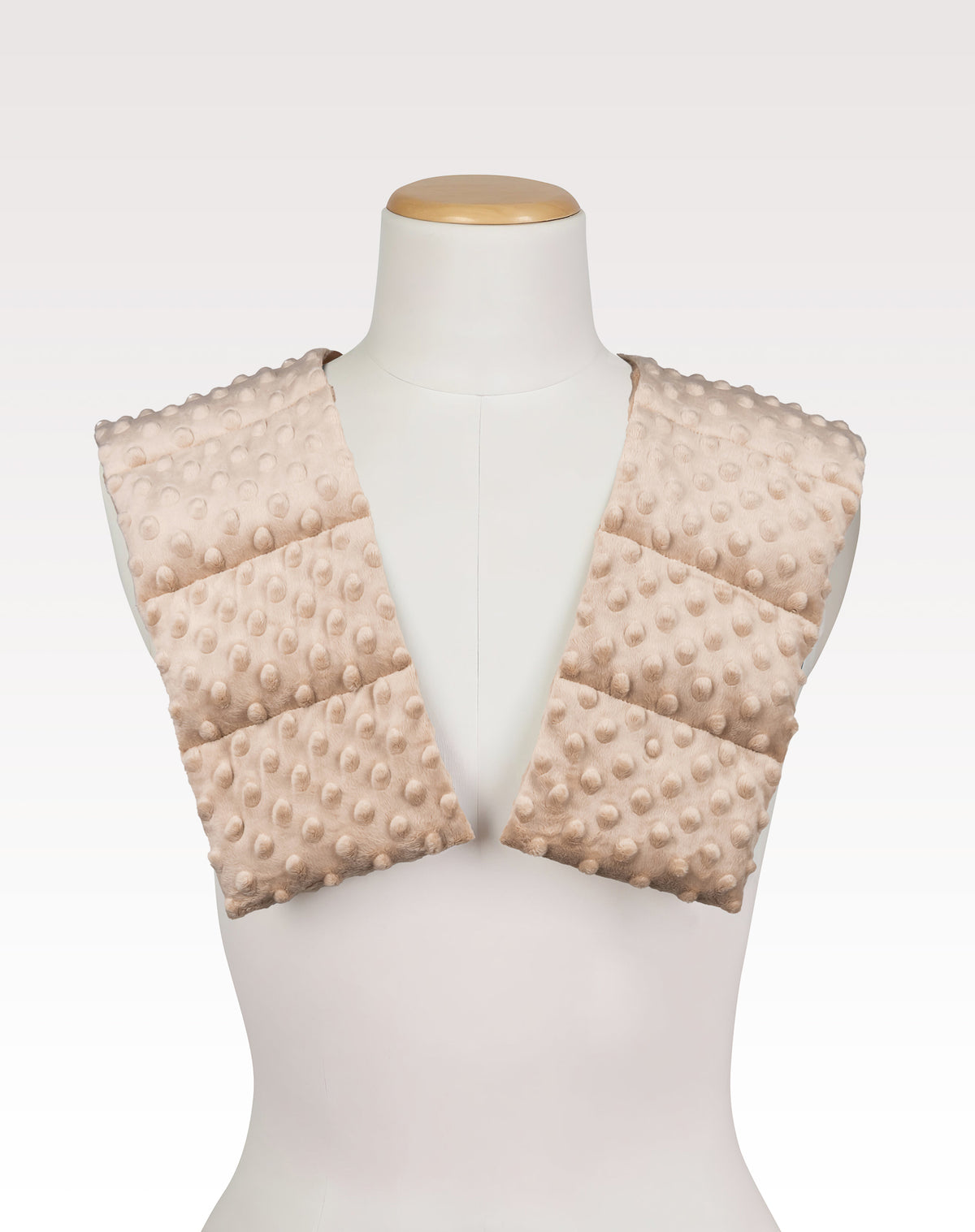 LONG MINKY WEIGHTED COLLAR from the front