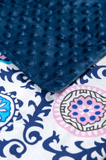 MANDALA WEIGHTED BLANKET close up to the print