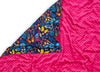 Summer Meadow & Fuchsia Plush Weighted Blanket