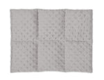 Plush Comfort Weighted Lap Pad grey plush side