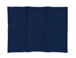 Plush Comfort Weighted Lap Pad navy plush side