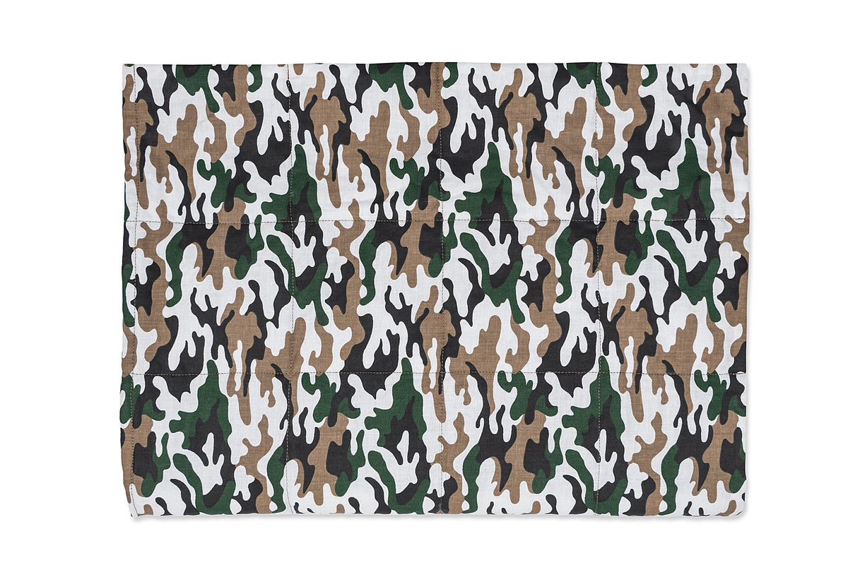 CAMO PATTERN WEIGHTED BLANKET front 