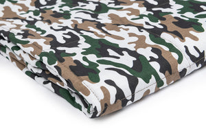 MILITARY CAMOUFLAGE MINKY WEIGHTED BLANKET