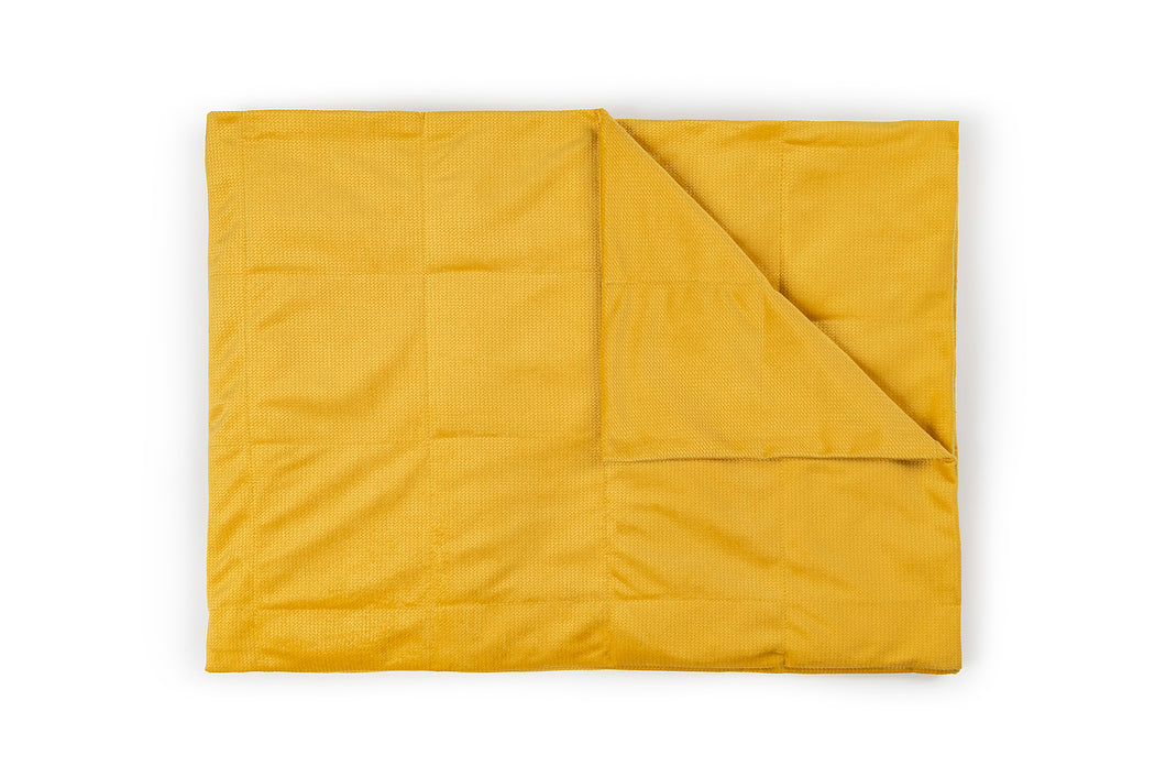 Mustard Velvet Weighted Blanket