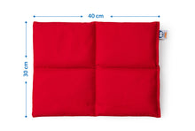 Load image into Gallery viewer, Red Cotton Weighted Lap Pillow