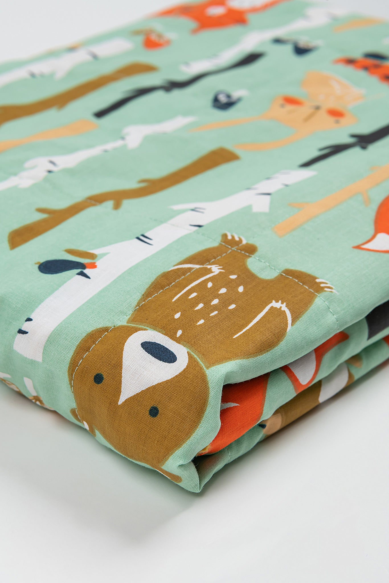 woodland animals cotton print 