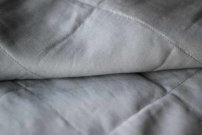 light grey cotton blanket