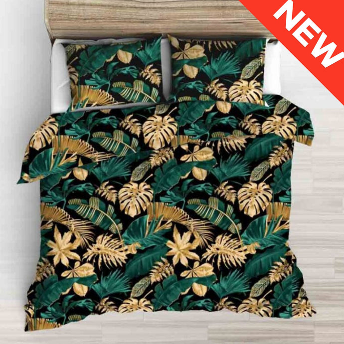 EXOTIC JUNGLE WEIGHTED BLANKET gold new