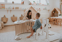 Load image into Gallery viewer, CHILDREN PLAYING ON GOOD WOOD ROCKER AND CHAIR IN WHITE
