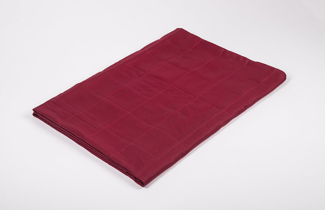 CHERRY RED COTTON WEIGHTED BLANKET | Sensory Owl