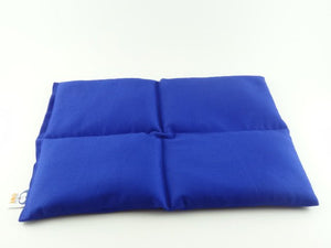 cotton weighted lap pillow in  cobalt blue senory owl 
