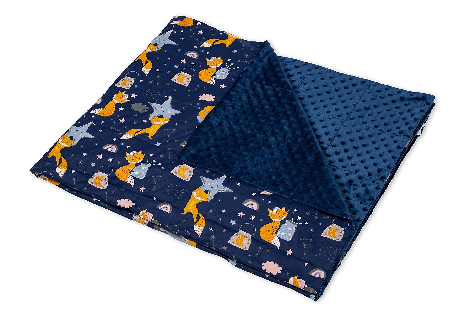 SLEEPING FOXES COTTON WEIGHTED BLANKET | Sensory Owl 