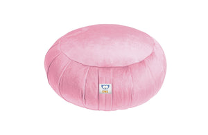 pink velvet zafu pillow | sensory owl