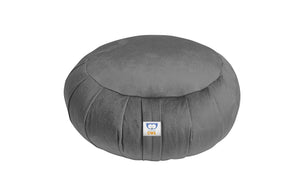 graphite velvet zafu pillow | sensory owl