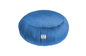 blue velvet zafu pillow | sensory owl