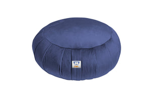 navy blue velvet zafu pillow | sensory owl