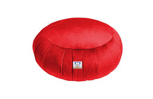 Load image into Gallery viewer, red velvet zafu pillow | sensory owl