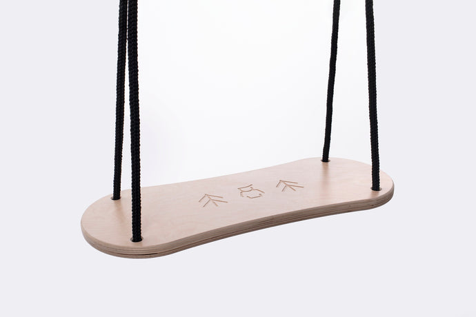 WOODEN SWING IN NATURAL COLOUR- GOOD WOOD
