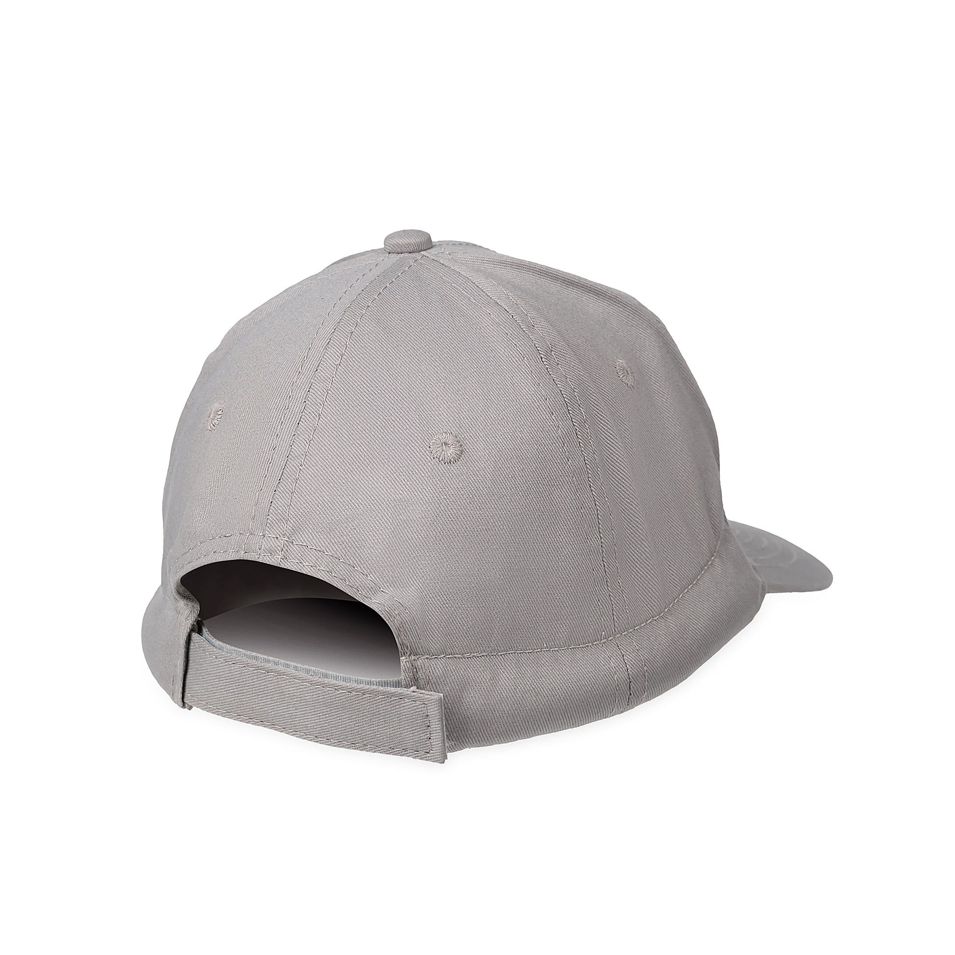 Close-up of the adjustable velcro strap closure on the Calm Cap weighted hat