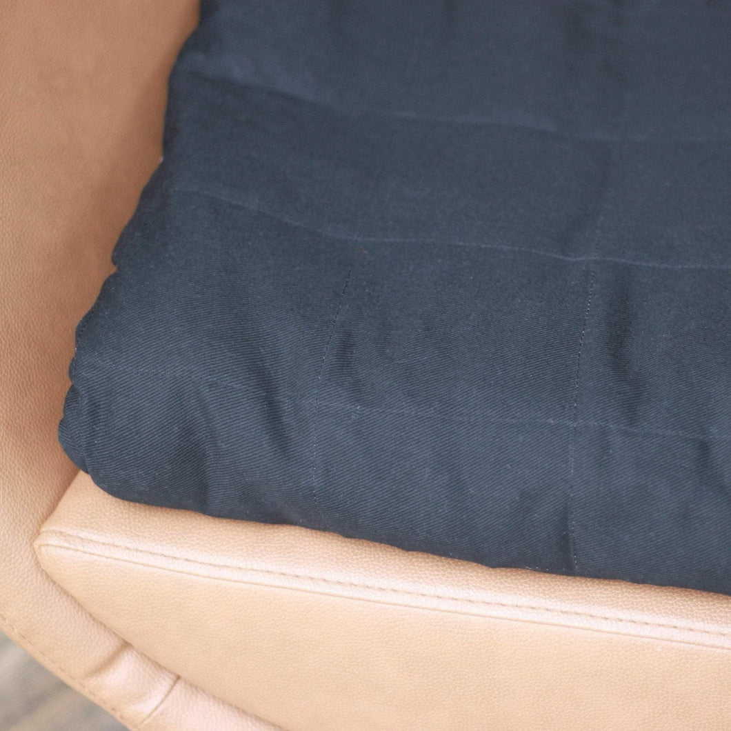 Black and Beige Cotton Weighted Blanket | Sensory Owl