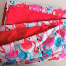 Load image into Gallery viewer, 60x80cm Flamingos &amp; Red Velvet Blanket, 1.5kg