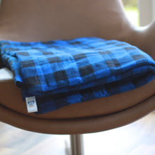 Load image into Gallery viewer, BLUE FLANNEL WEIGHTED BLANKET | SENSORY OWL