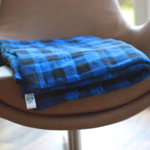 BLUE FLANNEL WEIGHTED BLANKET | SENSORY OWL