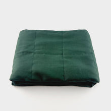 Load image into Gallery viewer, BOTTLE GREEN COTTON WEIGHTED BLANKET | SENSORY OWL