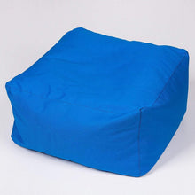Load image into Gallery viewer, BLUE COTTON SQUARE POUFS | SENSORY OWL