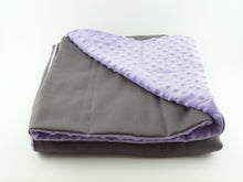 Load image into Gallery viewer, DARK GREY COTTON WEIGHTED BLANKET | SENSORY OWL