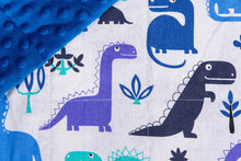 Load image into Gallery viewer, DINOSAURS MINKY WEIGHTED BLANKET | SENSORY OWL