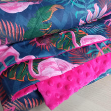 Load image into Gallery viewer, FLAMINGOS WEIGHTED BLANKET | SENSORY OWL
