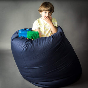 Large Sensory Bean Bag Tunnel Pouf - Removable cover | Sensory Owl