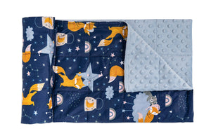 SLEEPING FOXES COTTON WEIGHTED BLANKET | Sensory Owl 