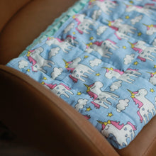 Load image into Gallery viewer, UNICORNS COTTON WEIGHTED BLANKET | SENSORYOWL 
