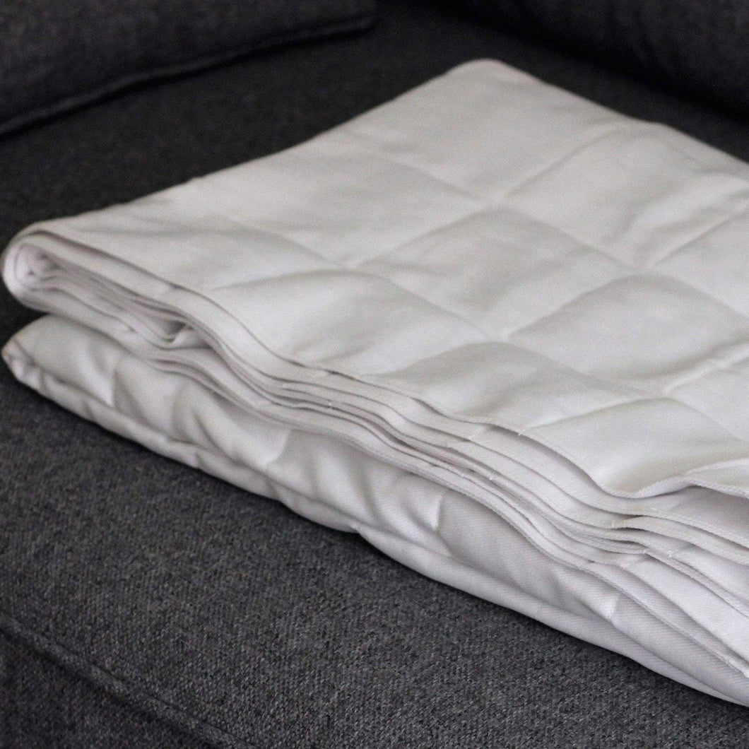WHITE COTTON WEIGHTED BLANKET | SENSORY OWL